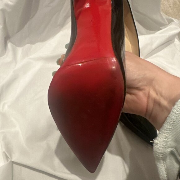 Christian Louboutin Black Patent Leather Heels - Picture 6 of 8